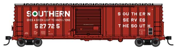 WalthersMainline 910-46023 HO 50' ACF Exterior Post Dreadnaught End Plate B Boxcar - Southern Railway