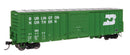 Walthers Mainline HO 910-46026 50' ACF Exterior Post Dreadnaught End Plate B Boxcar, Burlington Northern