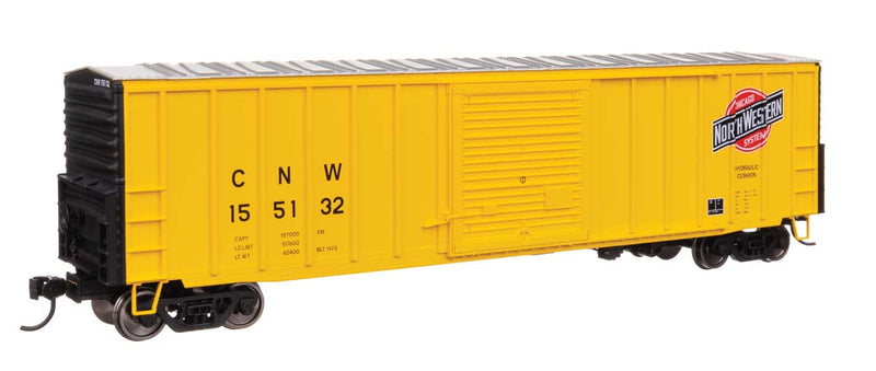 PREORDER Walthers Mainline HO 910-46030 50' ACF Exterior Post Dreadnaught End Plate B Boxcar, Chicago & North Western