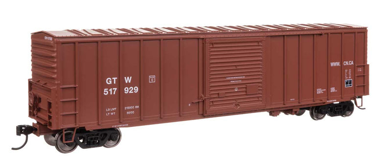 PREORDER Walthers Mainline HO 910-46041 50' ACF Exterior Post Dreadnaught End Plate B Boxcar, Grand Trunk Western