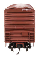 Walthers Mainline HO 910-46043 50' ACF Exterior Post Dreadnaught End Plate B Boxcar, Grand Trunk Western