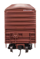 Walthers Mainline HO 910-46044 50' ACF Exterior Post Dreadnaught End Plate B Boxcar, Grand Trunk Western