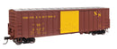 PREORDER Walthers Mainline HO 910-46046 50' ACF Exterior Post Dreadnaught End Plate B Boxcar, Norfolk Southern