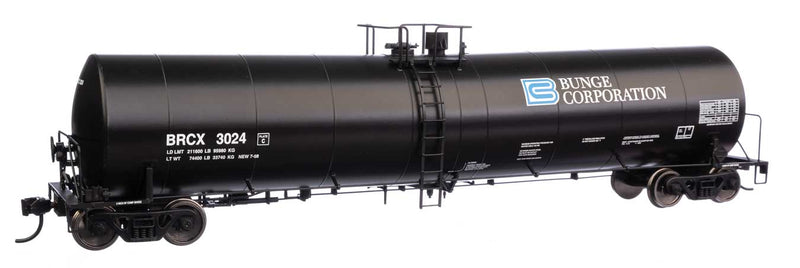 WalthersMainline 910-48209 Trinity 25,000-Gallon Tank Car - Ready to Run -- Bunge Corp. BRCX