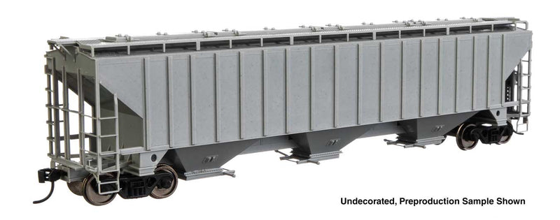 WalthersMainline 910-49000 Trinity 4750 3-Bay Covered Hopper - Ready to Run -- Undecorated, HO