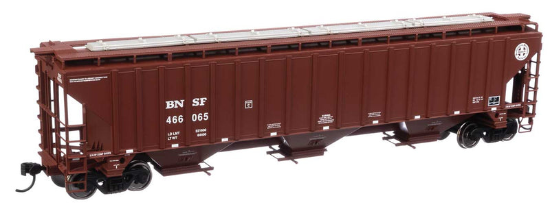 WalthersMainline 910-49007 Trinity 4750 3-Bay Covered Hopper - Ready to Run -- BNSF