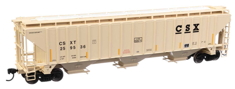 WalthersMainline 910-49010 Trinity 4750 3-Bay Covered Hopper - Ready to Run -- CSX