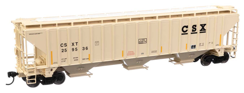 WalthersMainline 910-49010 Trinity 4750 3-Bay Covered Hopper - Ready to Run -- CSX