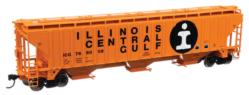 WalthersMainline 910-49013 Trinity 4750 3-Bay Covered Hopper - Ready to Run -- Illinois Central Gulf