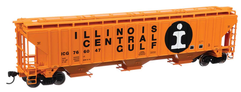 WalthersMainline 910-49014 Trinity 4750 3-Bay Covered Hopper - Ready to Run -- Illinois Central Gulf