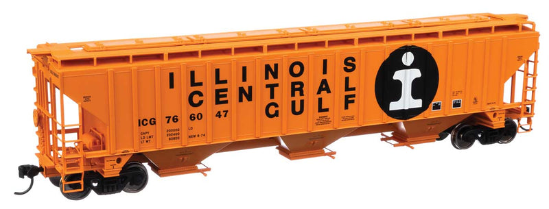 WalthersMainline 910-49014 Trinity 4750 3-Bay Covered Hopper - Ready to Run -- Illinois Central Gulf