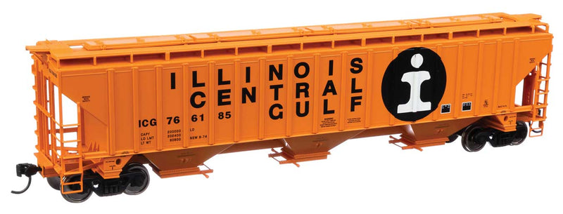 WalthersMainline 910-49015 Trinity 4750 3-Bay Covered Hopper - Ready to Run -- Illinois Central Gulf