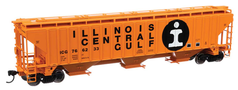 WalthersMainline 910-49016 Trinity 4750 3-Bay Covered Hopper - Ready to Run -- Illinois Central Gulf