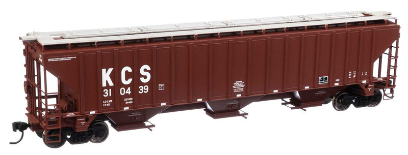 WalthersMainline 910-49017 Trinity 4750 3-Bay Covered Hopper - Ready to Run -- Kansas City Southern