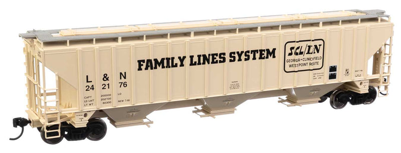 WalthersMainline 910-49024 Trinity 4750 3-Bay Covered Hopper - Ready to Run -- Louisville & Nashville