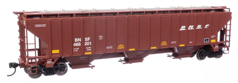 PREORDER WalthersMainline 910-49030 HO 57' Trinity 4750 3-Bay Covered Hopper - BNSF