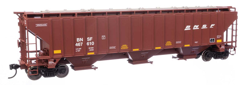 PREORDER WalthersMainline 910-49029 HO 57' Trinity 4750 3-Bay Covered Hopper - BNSF