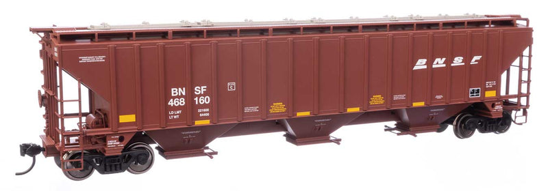 PREORDER WalthersMainline 910-49032 HO 57' Trinity 4750 3-Bay Covered Hopper - BNSF