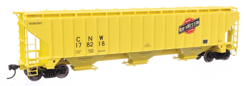 WalthersMainline 910-49035 HO 57' Trinity 4750 3-Bay Covered Hopper - Chicago & North Western