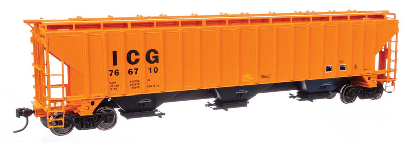 WalthersMainline 910-49041 HO 57' Trinity 4750 3-Bay Covered Hopper - Illinois Central Gulf