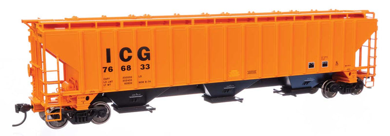 WalthersMainline 910-49043 HO 57' Trinity 4750 3-Bay Covered Hopper - Illinois Central Gulf