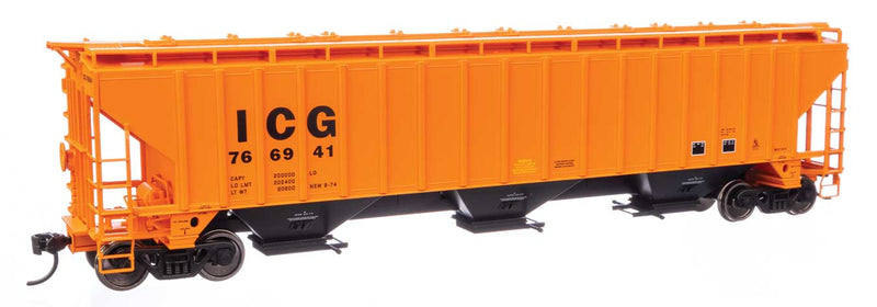 WalthersMainline 910-49044 HO 57' Trinity 4750 3-Bay Covered Hopper - Illinois Central Gulf