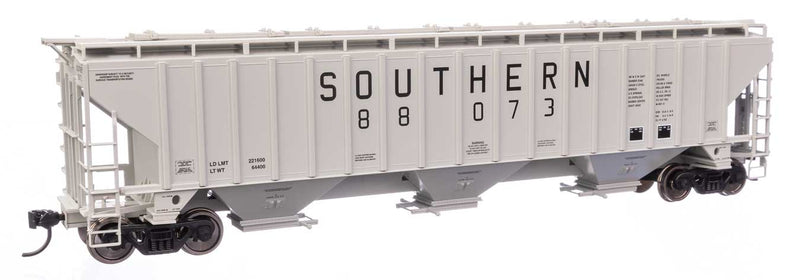 PREORDER WalthersMainline 910-49053 HO 57' Trinity 4750 3-Bay Covered Hopper - Southern Railway