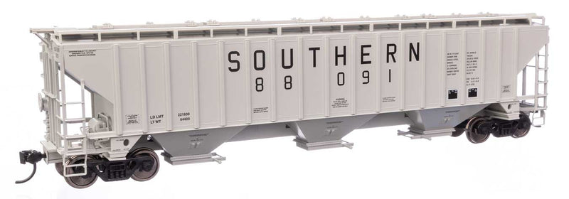 PREORDER WalthersMainline 910-49054 HO 57' Trinity 4750 3-Bay Covered Hopper - Southern Railway