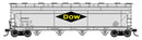 PREORDER Walthers Mainline HO 910-49235 ACF 5250 4-Bay Centerflow Covered Hopper, Dow Chemical DOWX