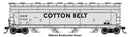 PREORDER Walthers Mainline HO 910-49243 ACF 5250 4-Bay Centerflow Covered Hopper, Cotton Belt SSW