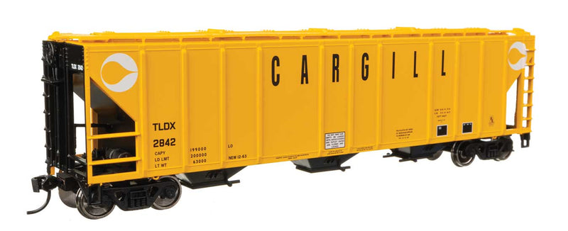 WalthersMainline 910-49405 HO 50' Pullman-Standard PS2-CD 4427 3-Bay Covered Hopper - Ready to Run -- Cargill