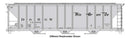 WalthersMainline 910-49409 HO 50' Pullman-Standard PS2-CD 4427 3-Bay Covered Hopper - Ready to Run -- Denver & Rio Grande Western