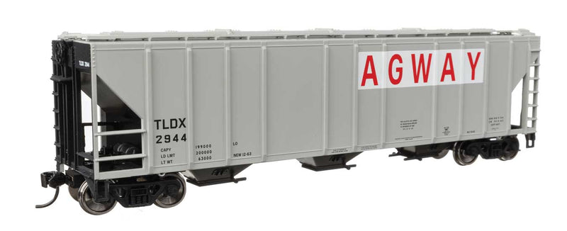 WalthersMainline 910-49416 HO 50' Pullman-Standard PS2-CD 4427 3-Bay Covered Hopper - Ready to Run -- Agway TLDX