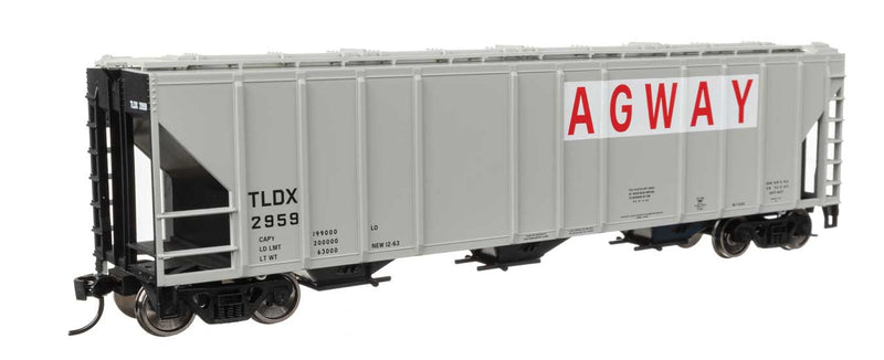 WalthersMainline 910-49417 HO 50' Pullman-Standard PS2-CD 4427 3-Bay Covered Hopper - Ready to Run -- Agway TLDX