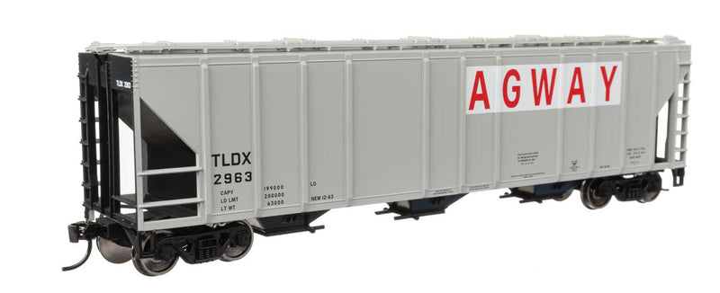 WalthersMainline 910-49418 HO 50' Pullman-Standard PS2-CD 4427 3-Bay Covered Hopper - Ready to Run -- Agway TLDX