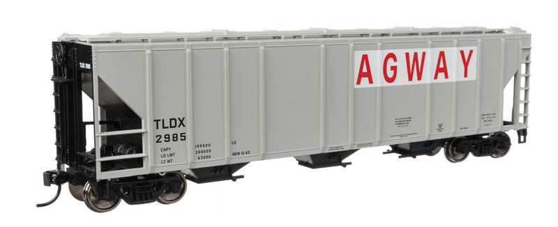 WalthersMainline 910-49419 HO 50' Pullman-Standard PS2-CD 4427 3-Bay Covered Hopper - Ready to Run -- Agway TLDX