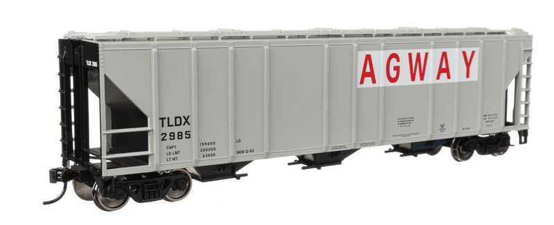 WalthersMainline 910-49419 HO 50' Pullman-Standard PS2-CD 4427 3-Bay Covered Hopper - Ready to Run -- Agway TLDX