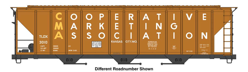 PREORDER WalthersMainline 910-49421 HO 50' Pullman-Standard PS2-CD 4427 3-Bay Covered Hopper - Ready to Run -- CMA TLDX