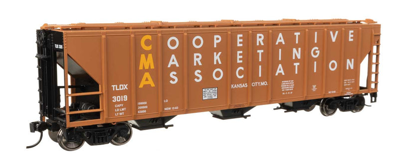 WalthersMainline 910-49423 HO 50' Pullman-Standard PS2-CD 4427 3-Bay Covered Hopper - Ready to Run -- CMA TLDX