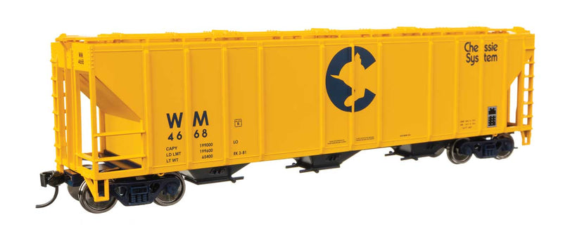 WalthersMainline 910-49428 HO 50' Pullman-Standard PS2-CD 4427 3-Bay Covered Hopper - Ready to Run -- Western Maryland