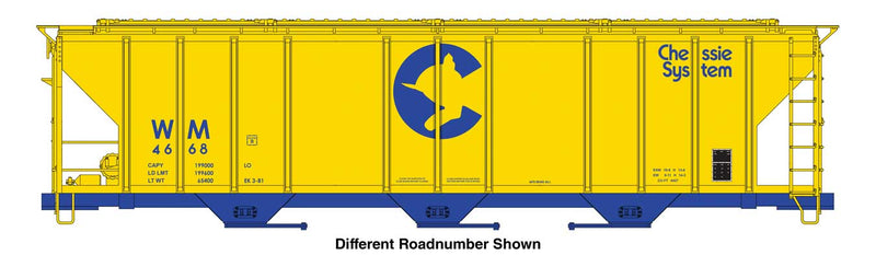 WalthersMainline 910-49429 HO 50' Pullman-Standard PS2-CD 4427 3-Bay Covered Hopper - Ready to Run -- Western Maryland