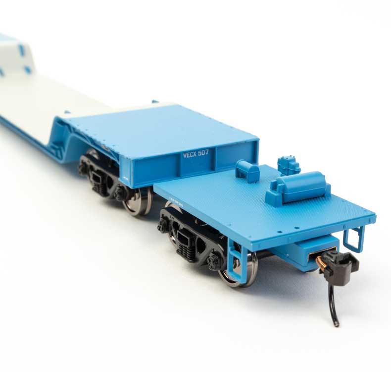 WalthersMainline 910-50224 81' 8-Axle Depressed Center Flatcar - Ready to Run -- Westinghouse Electric WECX