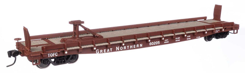 WalthersMainline 910-50504 53' GSC Piggyback Service Flatcar - Ready to Run -- Great Northern