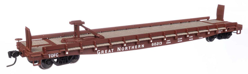 WalthersMainline 910-50505 53' GSC Piggyback Service Flatcar - Ready to Run -- Great Northern