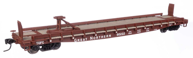 WalthersMainline 910-50506 53' GSC Piggyback Service Flatcar - Ready to Run -- Great Northern