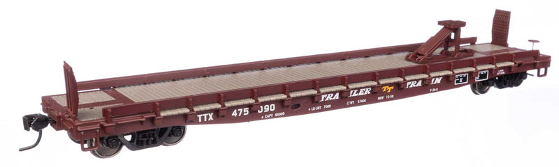 WalthersMainline 910-50513 53' GSC Piggyback Service Flatcar - Ready to Run -- Trailer Train TTX