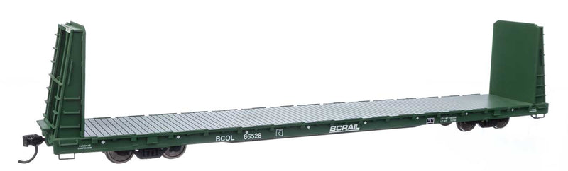 WalthersMainline 910-50602 68' Bulkhead Flatcar - Ready to Run -- British Columbia