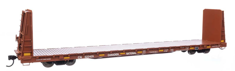 WalthersMainline 910-50606 68' Bulkhead Flatcar - Ready to Run -- Canadian National