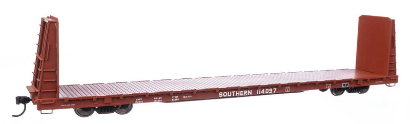 WalthersMainline 910-50612 68' Bulkhead Flatcar - Ready to Run -- Southern Railway