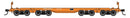 PREORDER Walthers Mainline HO 910-51016 66' Heavy-Duty 4-Truck Flatcar, CSX